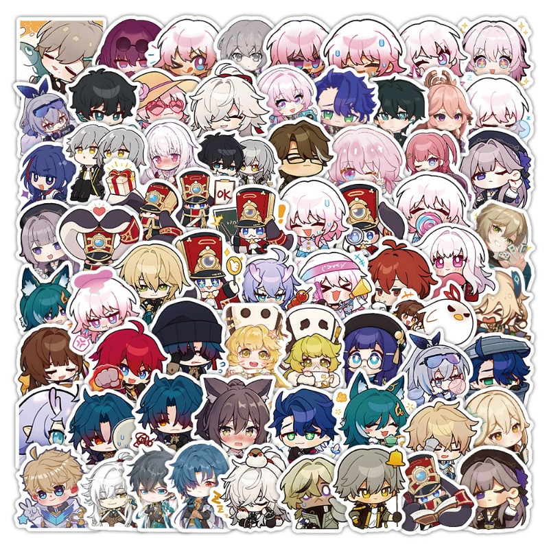 Phone Accessories Diy - Stiker Versi Q Seri Game Honkai: