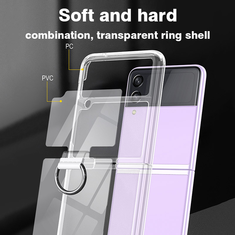 Phone Ring Holder - Casing Transparan Anti Guncangan Untuk Samsung