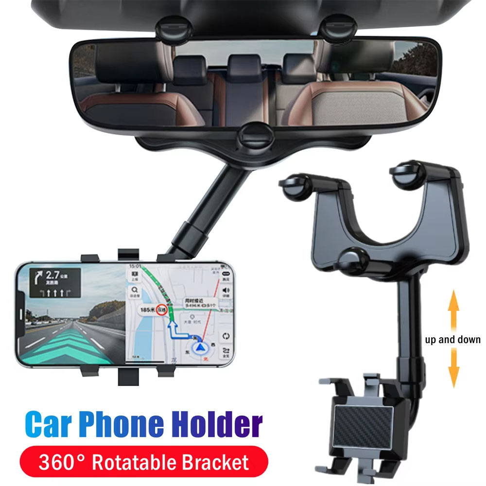 Phone Accessories Holder Car - Dudukan Ponsel Kaca Spion Mobil Dapat