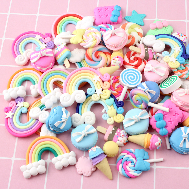 Phone Accessories Europe - 20/30Pcs Campuran Permen Lollipop Tanah Liat