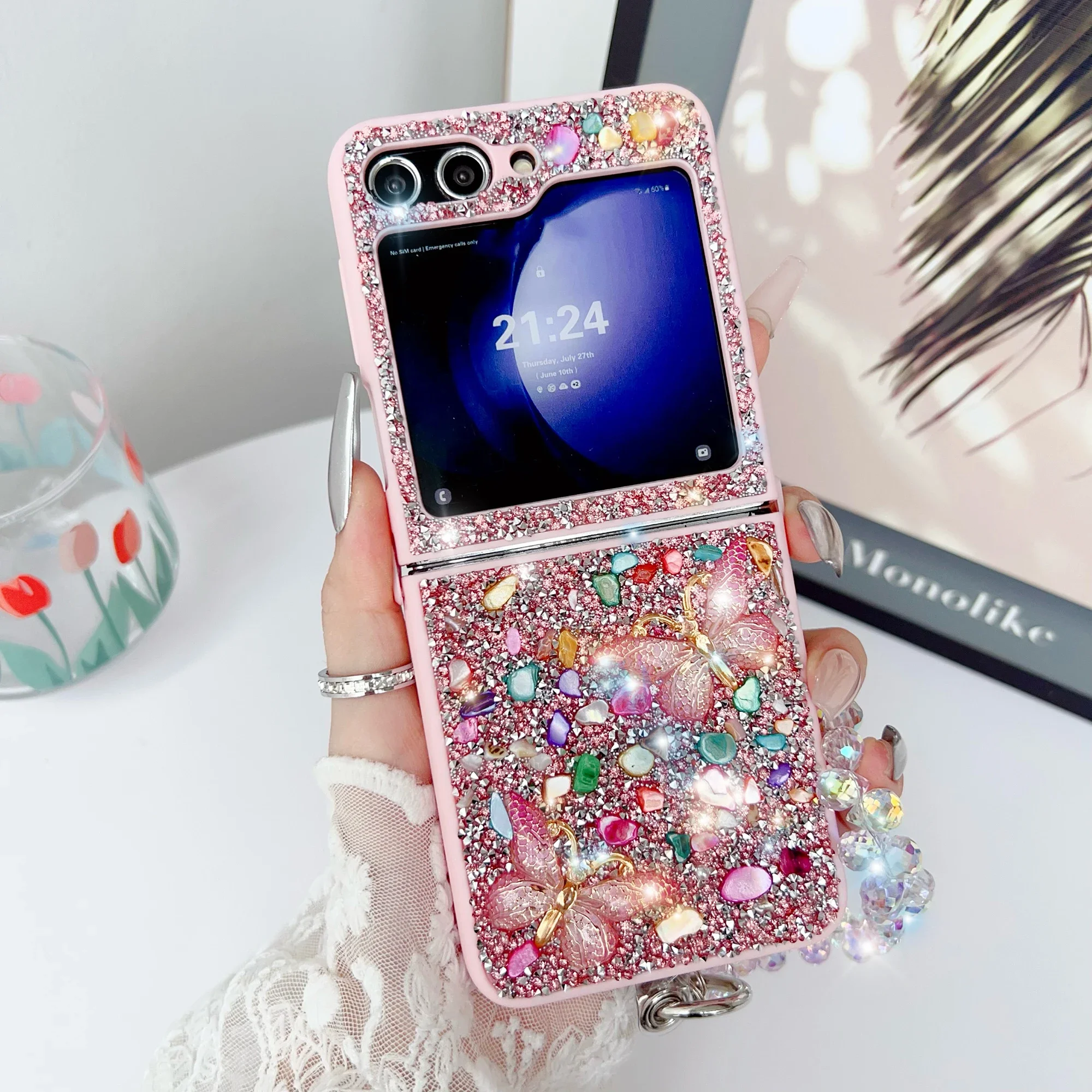 Samsung Accessories Phone - Casing Ponsel Glitter Mewah untuk Samsung