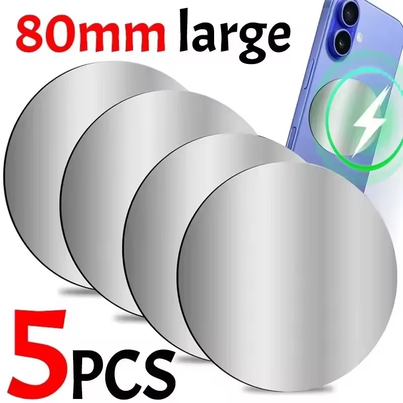 Phone Accessories Holder Car - 1-5 Buah Disk Pelat Logam Magnetik