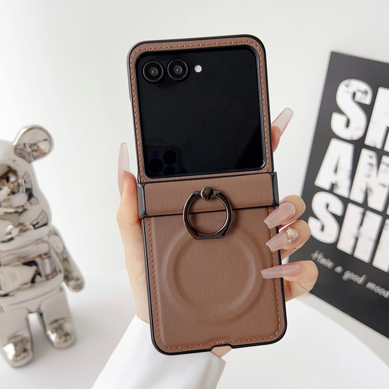 Phone Ring Holder - Casing Ponsel Kulit dengan Ring Holder