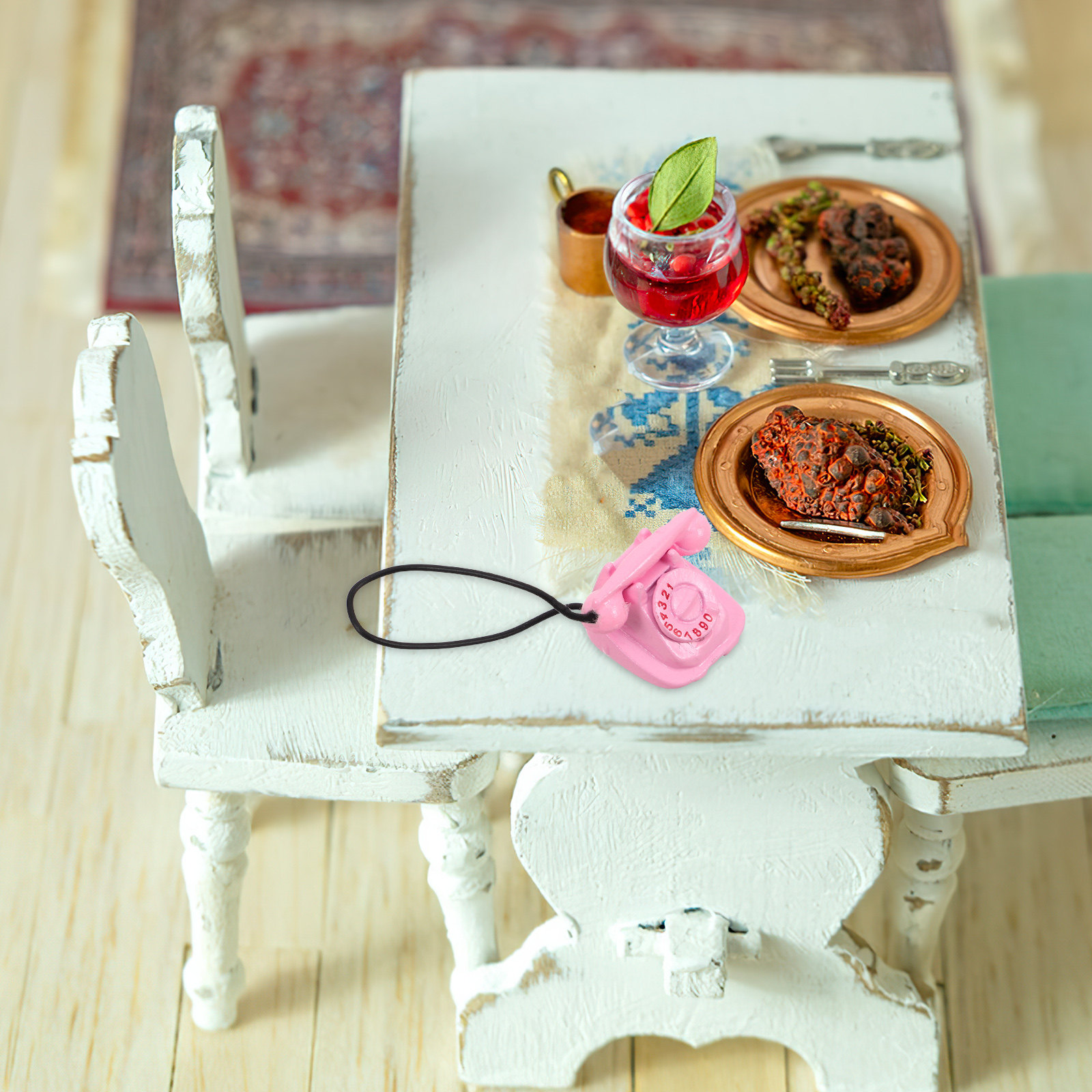 Phone Accessories Europe - Telepon Putar Miniatur Retro Vintage untuk