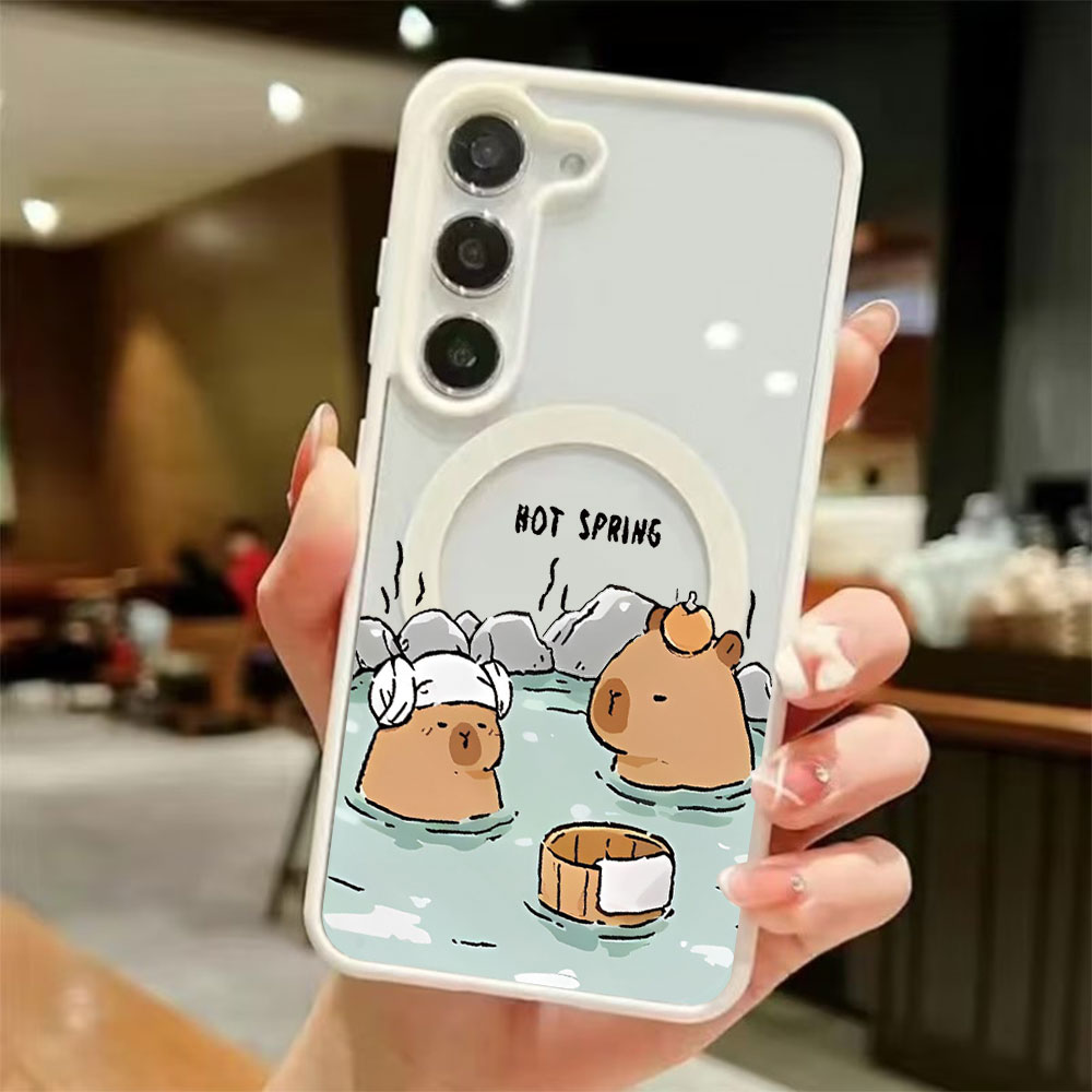 Samsung Accessories Phone - Casing Ponsel Magnetik Transparan Berwarna Untuk