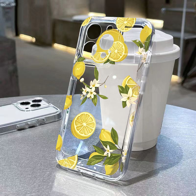 Samsung Accessories Phone - Casing Ponsel Bening Bunga Lemon Buah