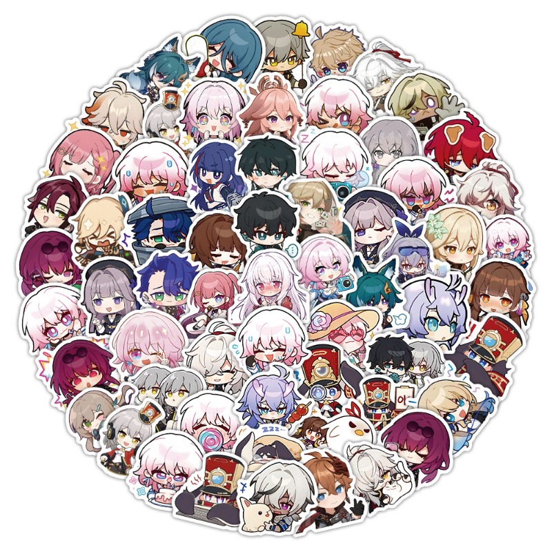 Stiker Versi Q Seri Game Honka - Phone Accessories Diy ulasan dan harga