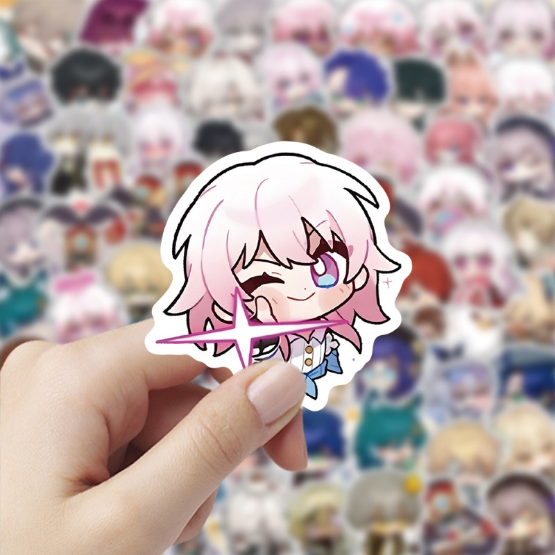 Stiker Versi Q Seri Game Honka - Phone Accessories Diy ulasan dan harga