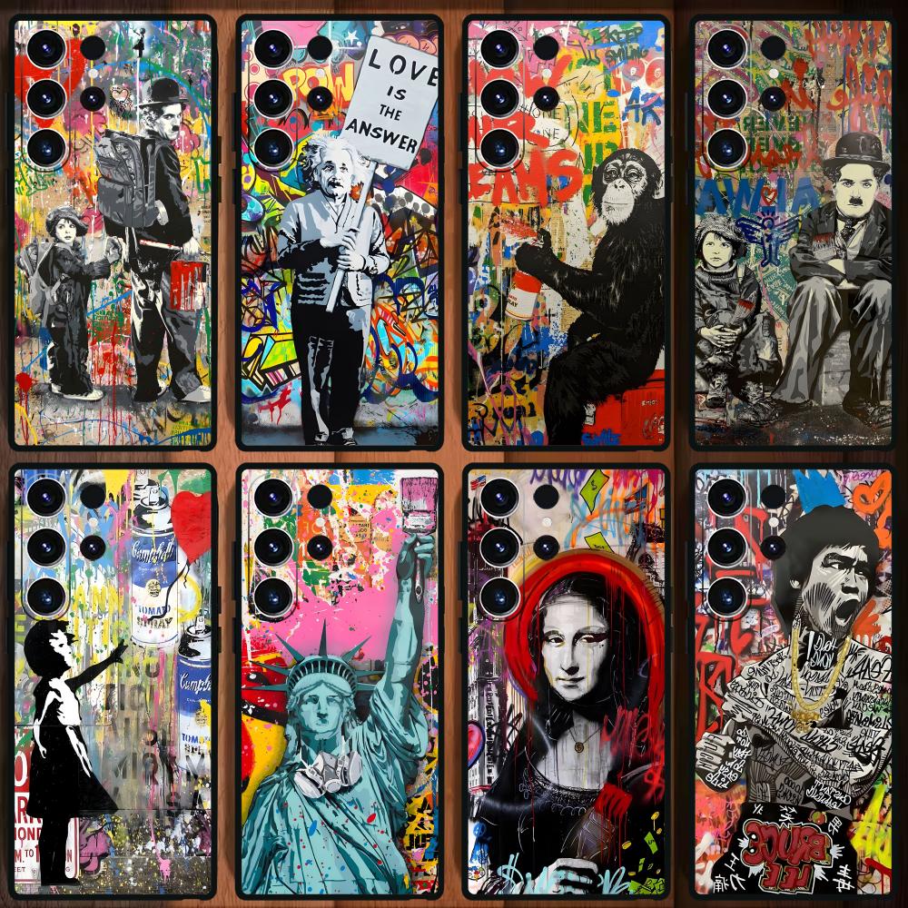 Casing Ponsel Seni Grafiti Ban - Samsung Accessories Phone ulasan dan harga