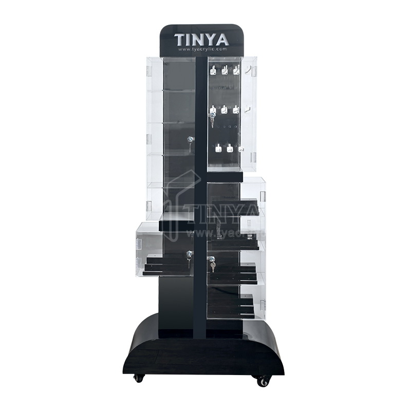 Rak Display Toko Ritel Kustom  - Phone Accessories Rack Display ulasan dan harga