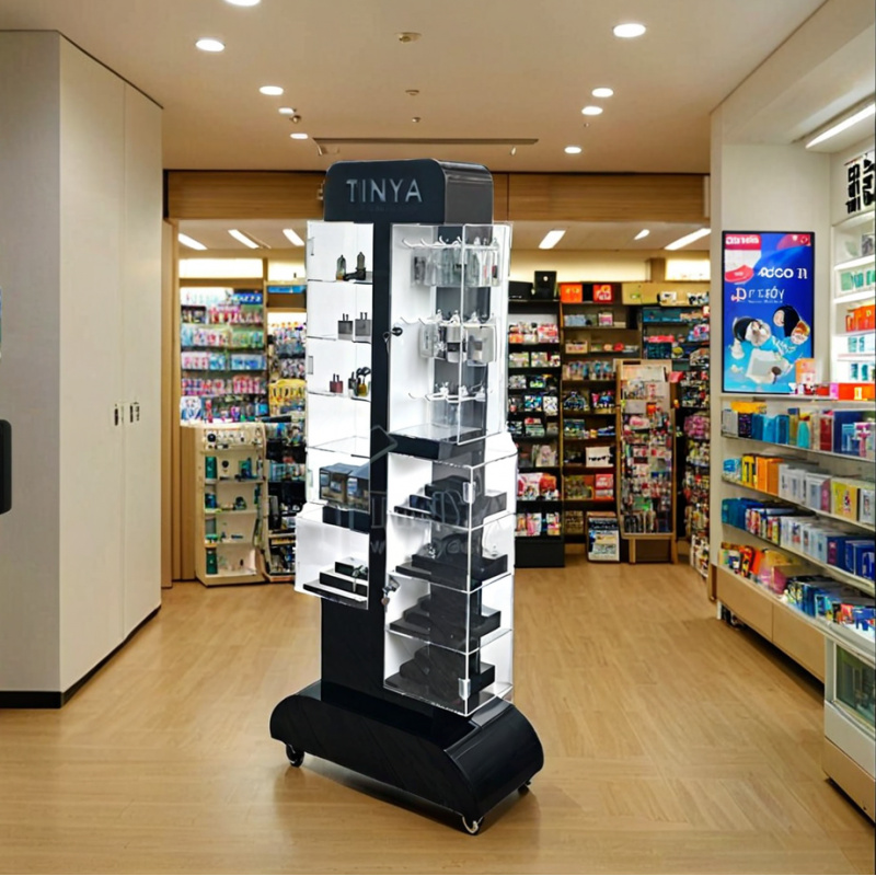 Rak Display Toko Ritel Kustom  - Phone Accessories Rack Display ulasan dan harga