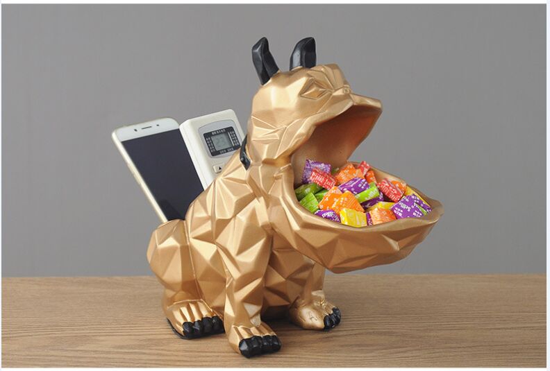 Kreatif Geometris Bulldog Resi - Phone Accessories Europe ulasan dan harga
