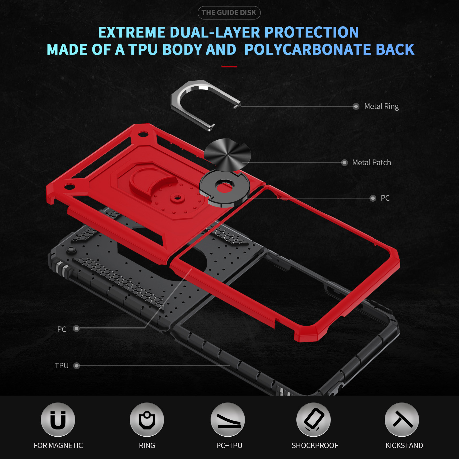 Casing Ponsel Tahan Benturan K - Phone Ring Holder ulasan dan harga