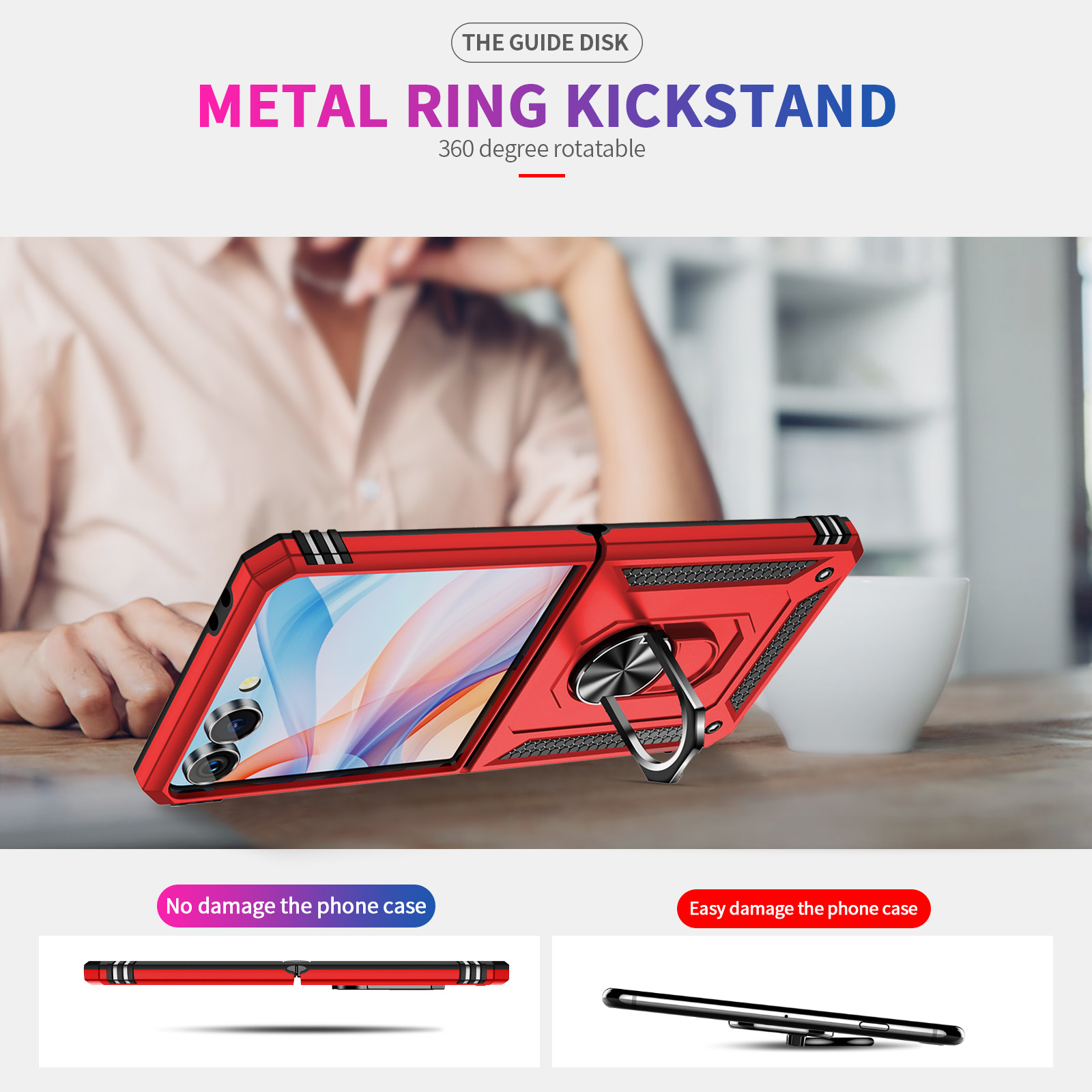 Casing Ponsel Tahan Benturan K - Phone Ring Holder ulasan dan harga