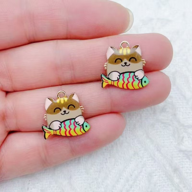 10 buah liontin hewan kartun l - Phone Accessories Diy ulasan dan harga