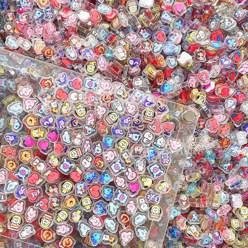100 Mini BT21 Plat Akrilik DIY - Phone Accessories Diy ulasan dan harga