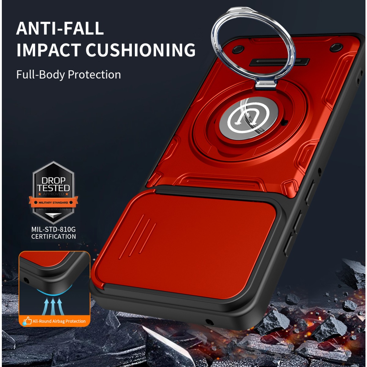 Casing Ponsel Tempat Cincin Ta - Phone Ring Holder ulasan dan harga