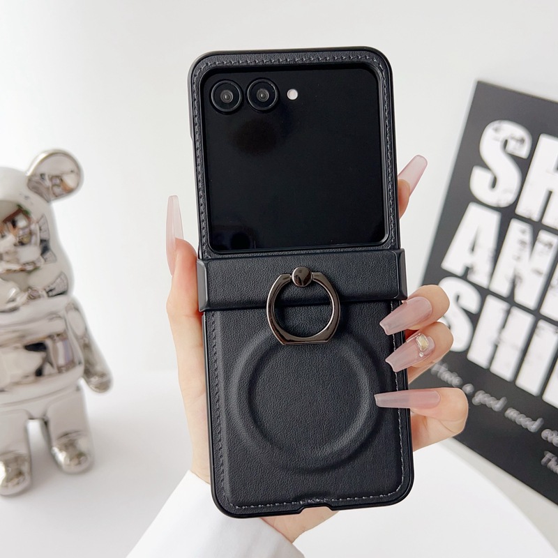 Casing Ponsel Kulit dengan Rin - Phone Ring Holder ulasan dan harga