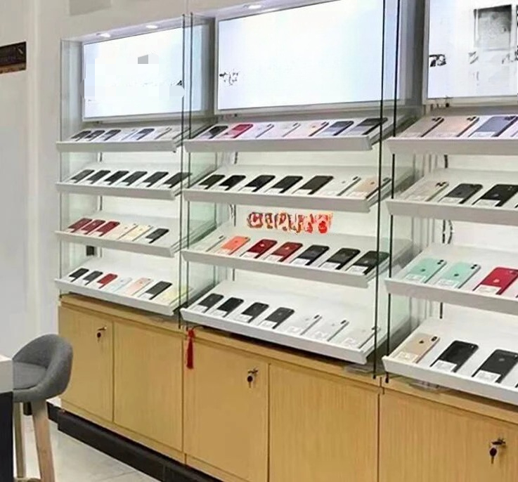 Lemari pajang ponsel 2 rak paj - Phone Accessories Rack Display ulasan dan harga