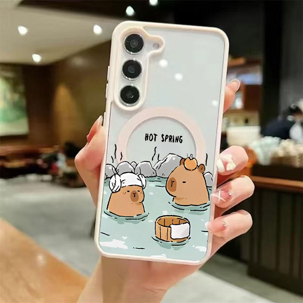 Casing Ponsel Magnetik Transpa - Samsung Accessories Phone ulasan dan harga
