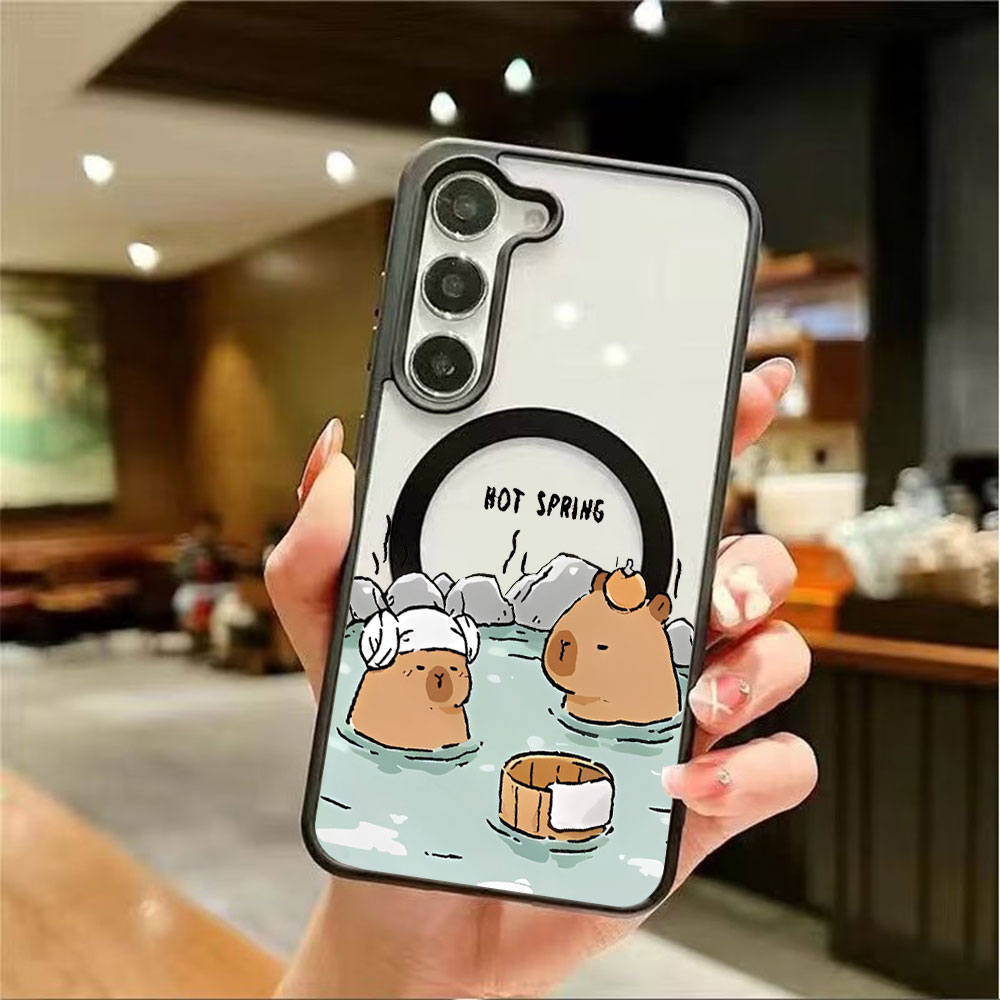 Casing Ponsel Magnetik Transpa - Samsung Accessories Phone ulasan dan harga