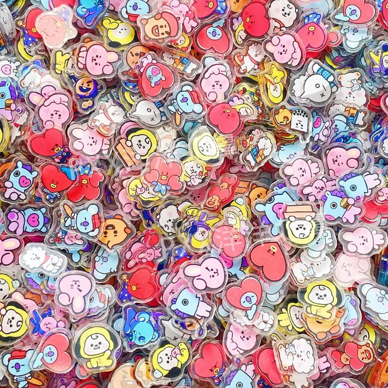 60 Buah 2CM Kawaii BT21 Lembar - Phone Accessories Diy ulasan dan harga