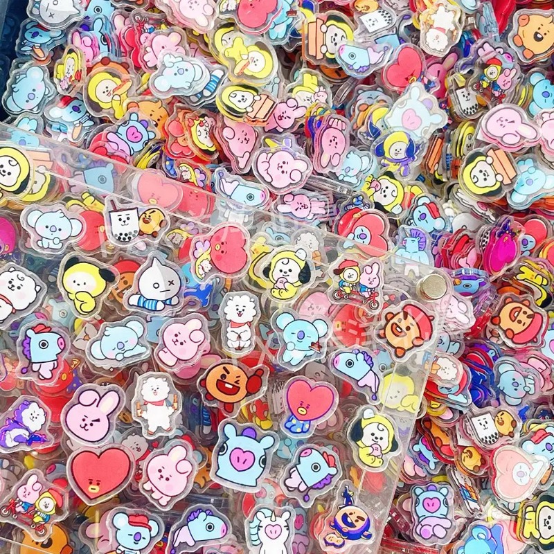 60 Buah 2CM Kawaii BT21 Lembar - Phone Accessories Diy ulasan dan harga