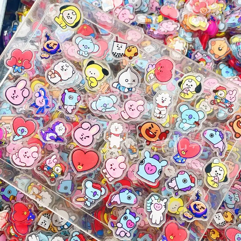 60 Buah 2CM Kawaii BT21 Lembar - Phone Accessories Diy ulasan dan harga