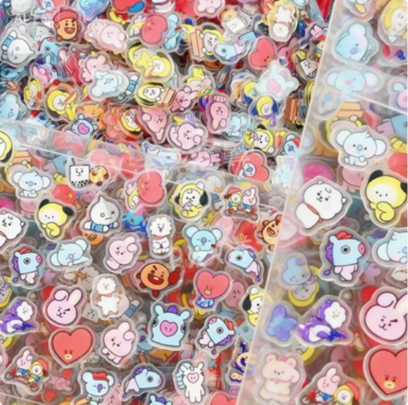 60 Buah 2CM Kawaii BT21 Lembar - Phone Accessories Diy ulasan dan harga