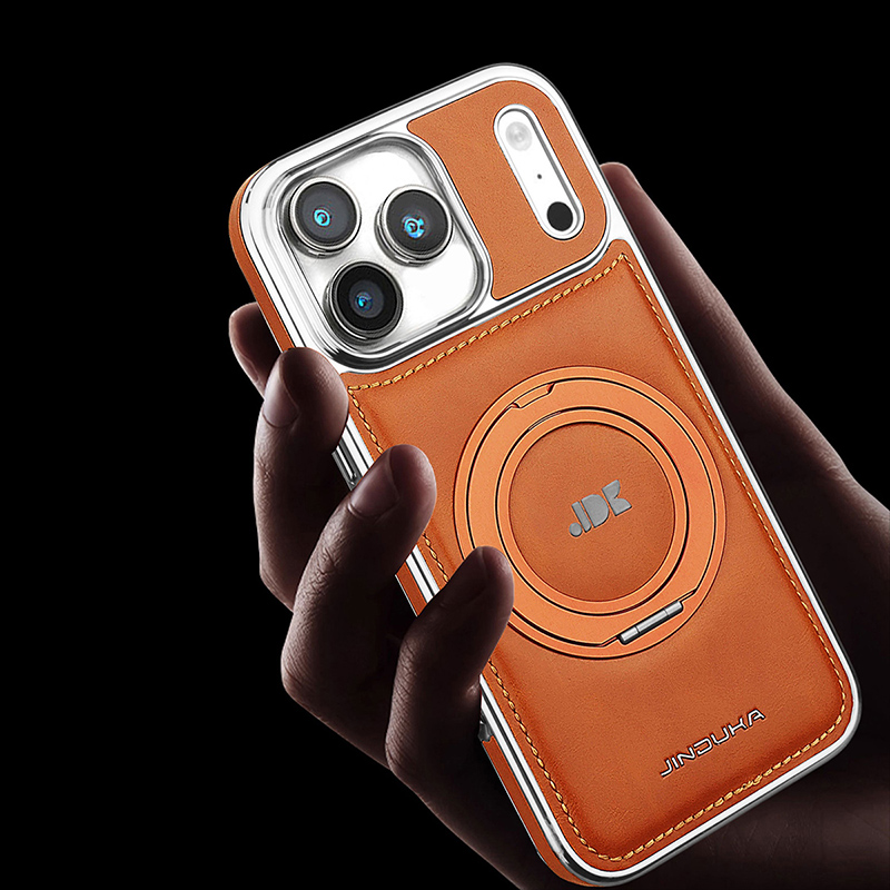 Casing Ponsel Kulit Mewah deng - Phone Ring Holder ulasan dan harga