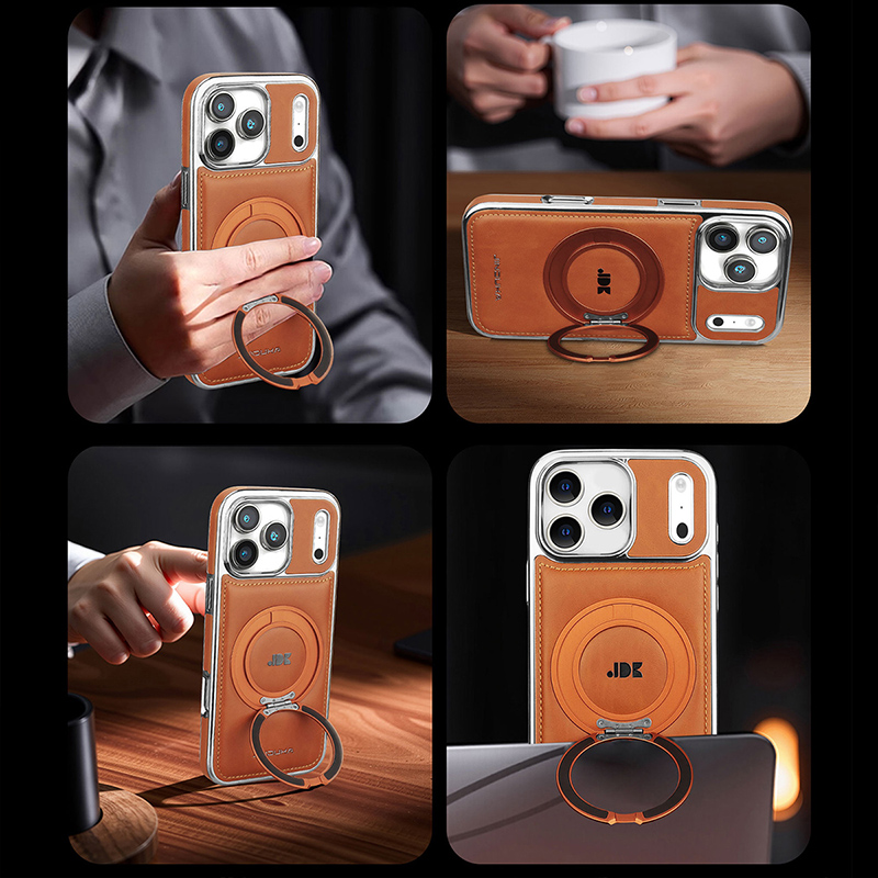 Casing Ponsel Kulit Mewah deng - Phone Ring Holder ulasan dan harga