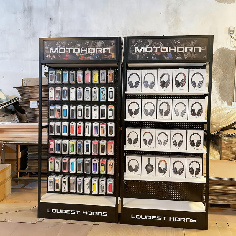 Desain Furnitur Konter Toko Po - Phone Accessories Rack Display ulasan dan harga