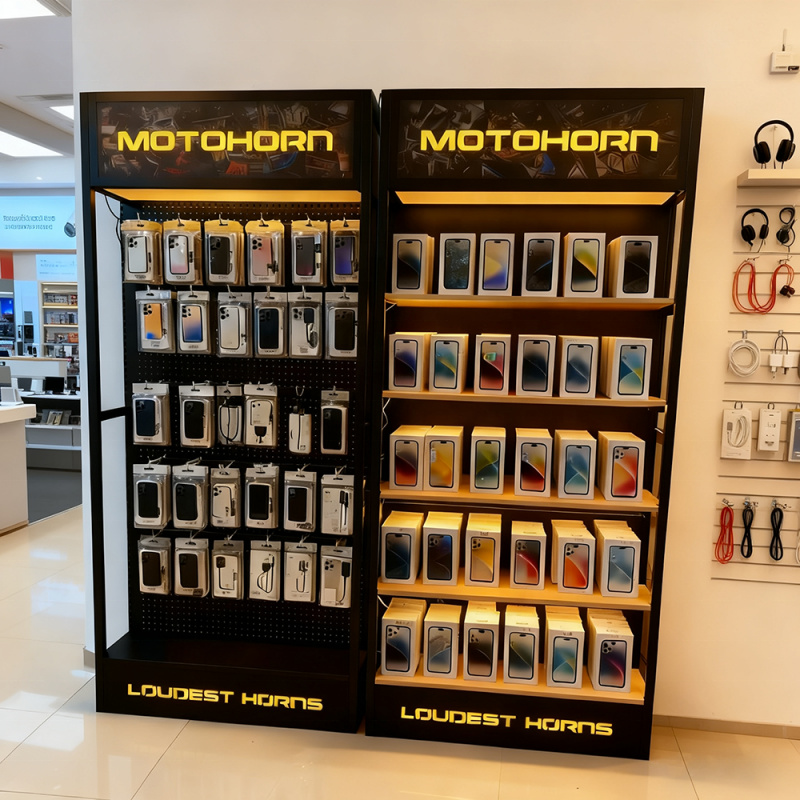 Desain Furnitur Konter Toko Po - Phone Accessories Rack Display ulasan dan harga