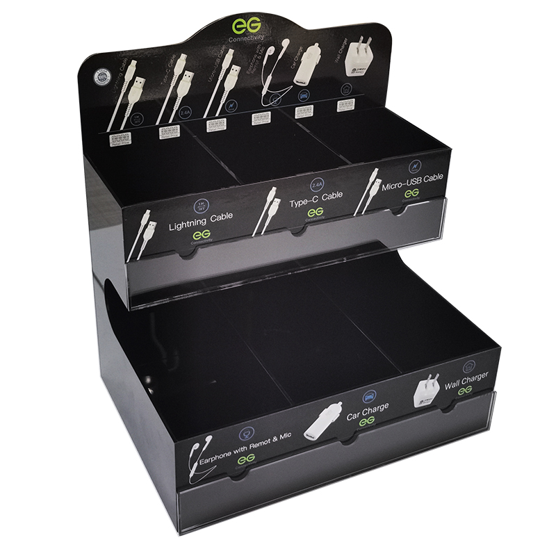 custom.Tinya Kabel USB Modern  - Phone Accessories Rack Display ulasan dan harga